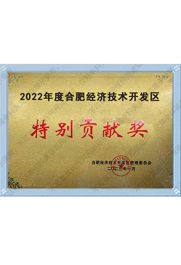 2022年度合肥經(jīng)濟技術(shù)開發(fā)區(qū)特別貢獻獎
